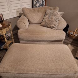 Couch, Chair And Ottoman