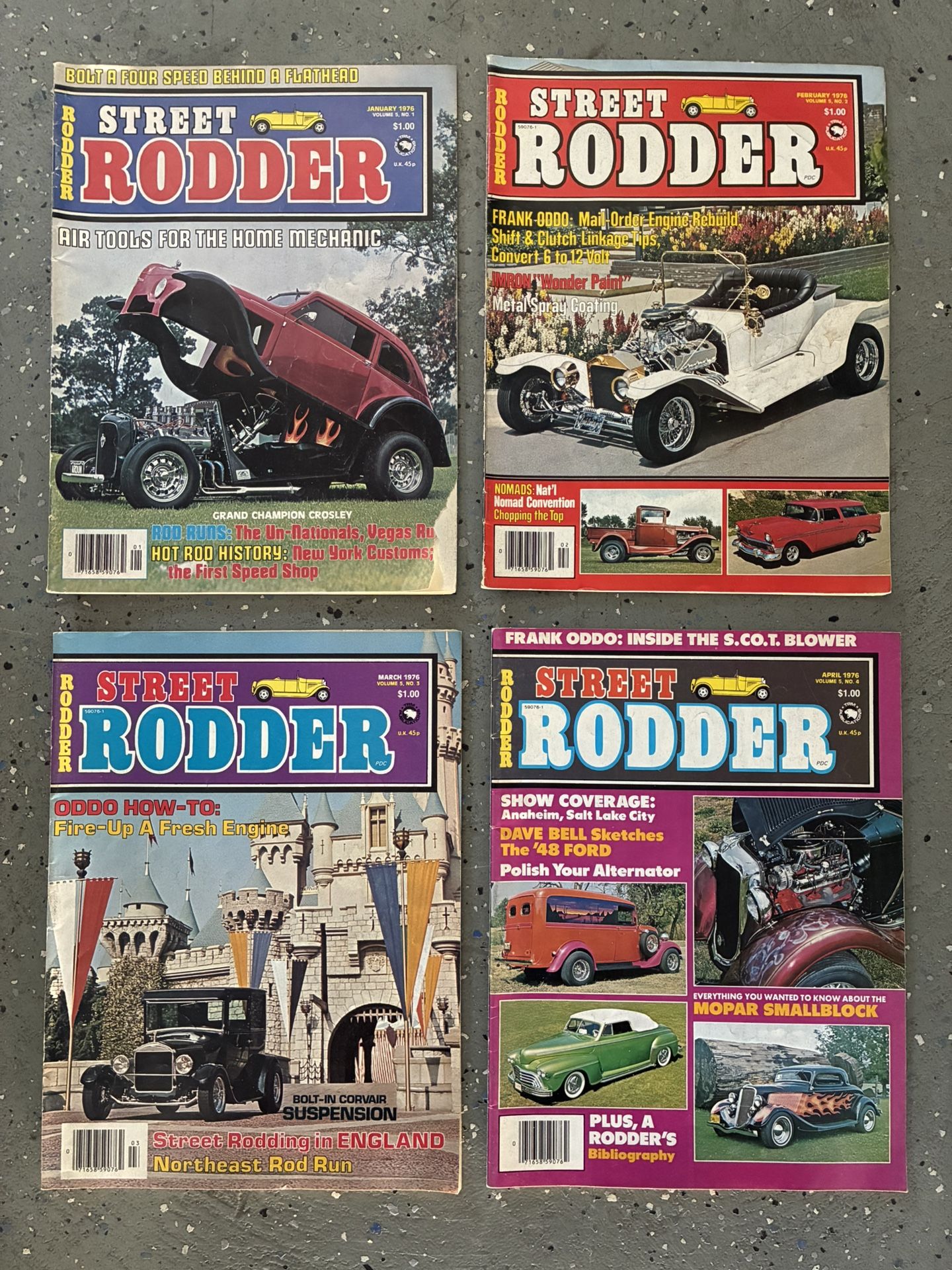 Street Rodder Magazine                                                January -December 1976                                         $20 for 12 Issues