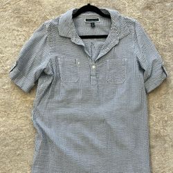 Women Cotton Dress Karen Scott, Size PL