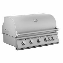 40-inch Built-In 5 Burner Stainless Steel BbQ Grill for Outdoor Kitchen