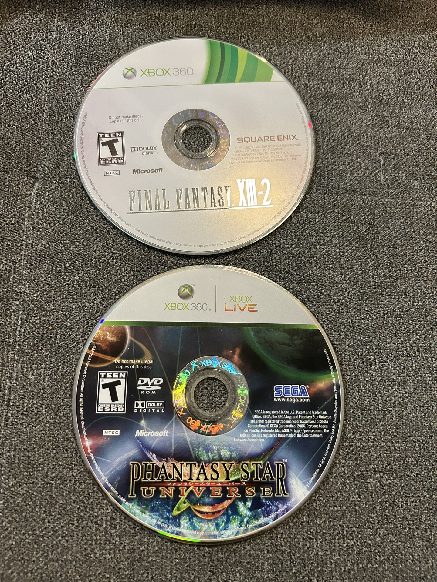 Final Fantasy XIII-2 & Phantasy Star Universe Xbox 360