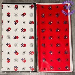 Spiderman Floral Bouquet Wrapping Paper
