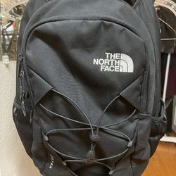 North Face Black Canvas Jester Flex Vent Backpack wi/Chest Strap 