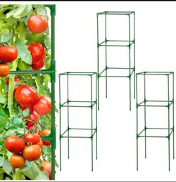 3 Pack Easy to Assemble Square Tomato Plant Support Poles