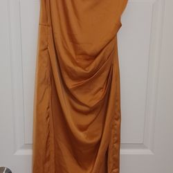 Golden Blush One Shoulder Mini