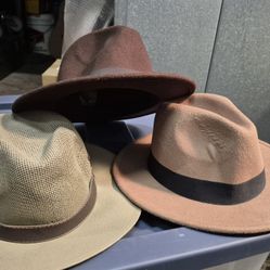 3 Used Mens Hats