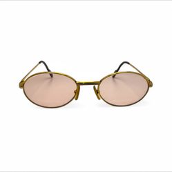 Authentic Cartier Saint Honore- Gold Wires Sunglasses W/ Oval Lenses (90s)