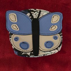 Coin purse  leather butterfly  (new)