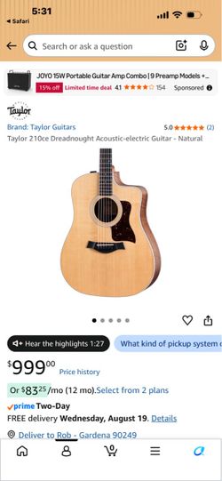Taylor 210CE