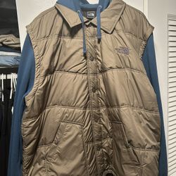 North Face Fleece Vest Hoodie