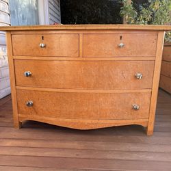 Vintage Maple Wood Dresser