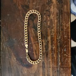 10 Kt Franco Link Bracelet.