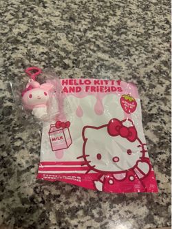 Sanrio Hello Kitty and Friends Strawberry Milk  Bag Clip- My Melody