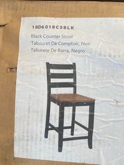 Black Counter Stool
