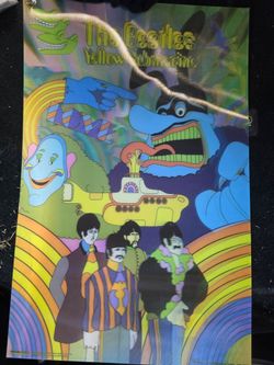 The Beatles 3d poster  like new collectors item