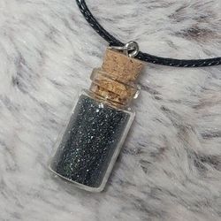 Magnetic Black Sand Bottle Necklace