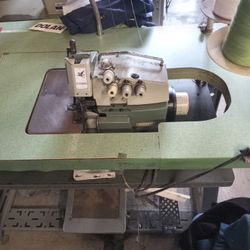 Pegasus Industrial Overlock Sewing Machine – Complete Table Setup