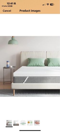 New in box Novilla 3 Inch Memory Foam Mattress Topper, soft Mattress Topper Full with Non-Slip Design, High Density Gel Mattress Topper for Cooling,