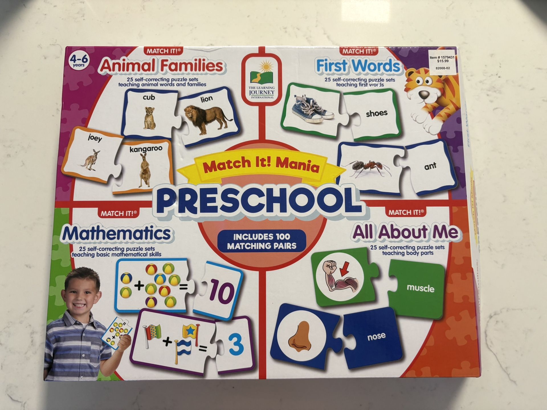 Matching Puzzle Cards For Learning (pre-schoolers)
