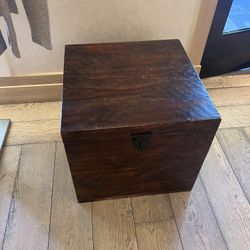 Ritz-Carlton Pasadena Mahogany Chest with Iron Hardware, ca. Late 20th Century