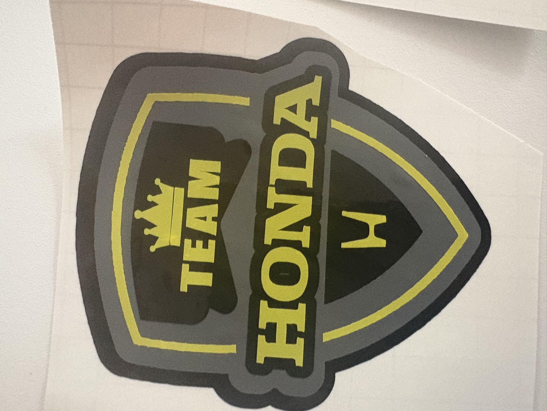 Team Honda Vinyl Decal