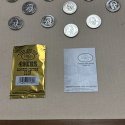 1994-95 SF 'Then & Now' 49ers Limited Edition Coins