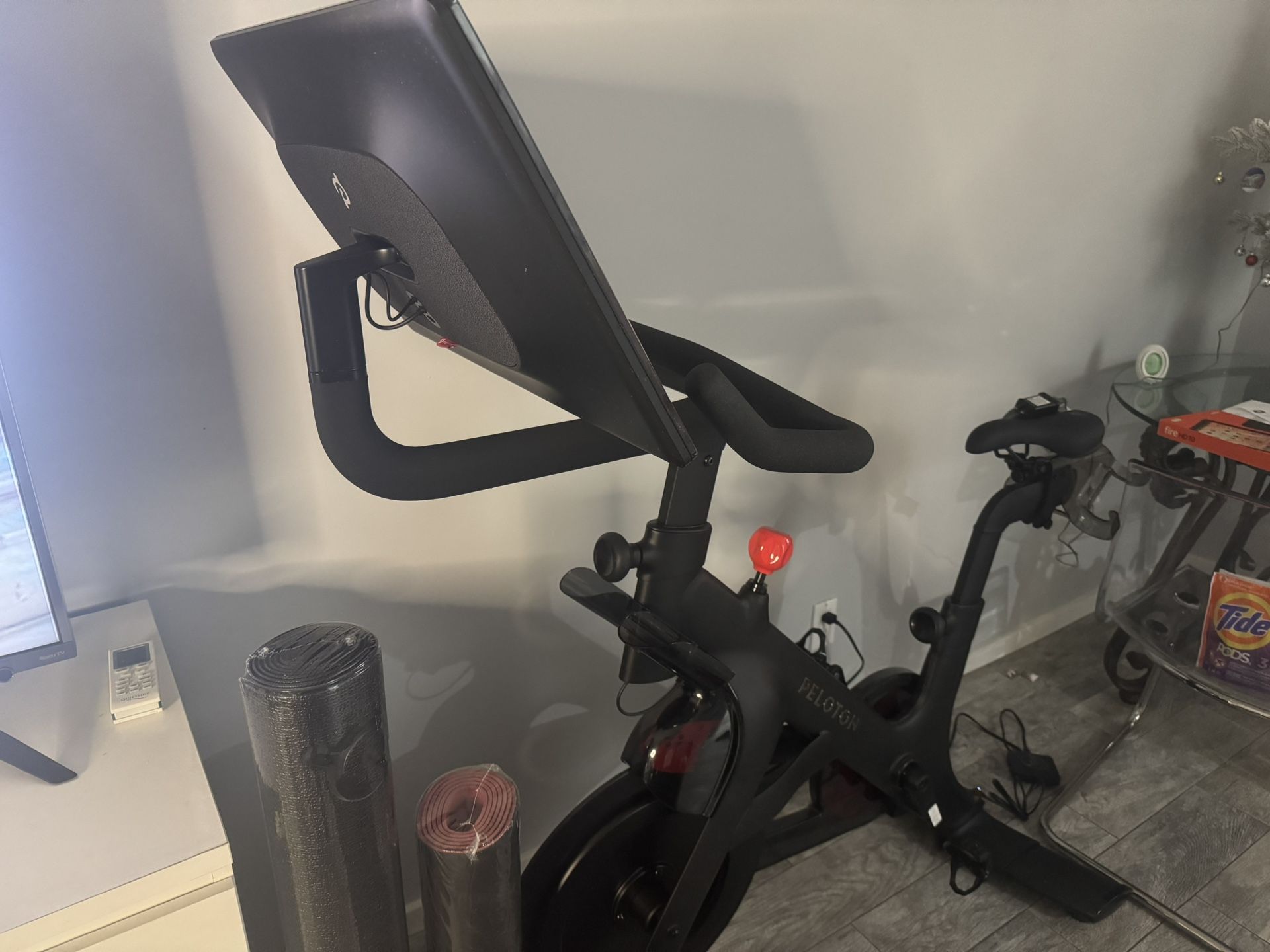 2024 Peloton Bike+ With Bike Mat, Workout Mat, Three Sets Of Dumbbells, And 2lb Weights