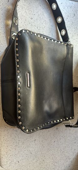 Rebecca Minkoff Midnighter Large Leather Messenger Bag.