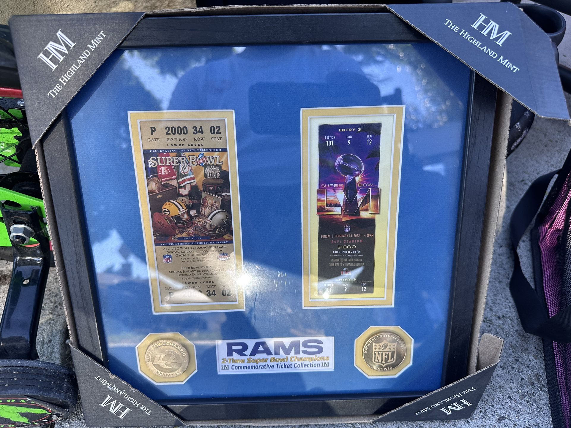 Rams Super Bowl Tickets Frame
