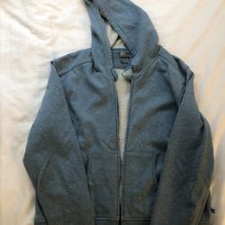 Vintage Zippered Sweatshirt-Blue