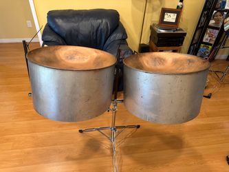 Low E Guitar Steel Pan Drums no Stand