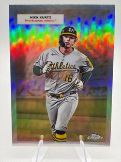 Nick Kurtz Jacob Wilson Topps Chrome Baseball Card