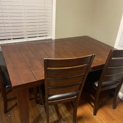 dining room table and chairs