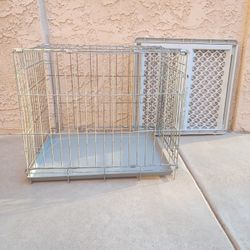 Dog Kennel & Dog Gate - $25.00
