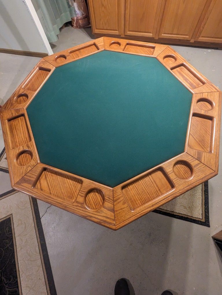 Poker Table With or Without Chairs