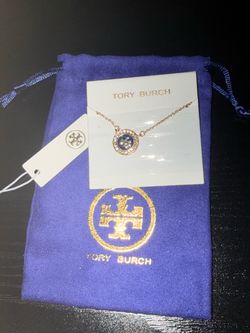 Tory Burch Logo Pendant Necklace