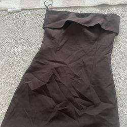 Brown New Mini Dress XS