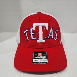 Brand New Texas "TETAS" Rangers Snap Hat Trucker Hat - RED/WHITE Snap Back