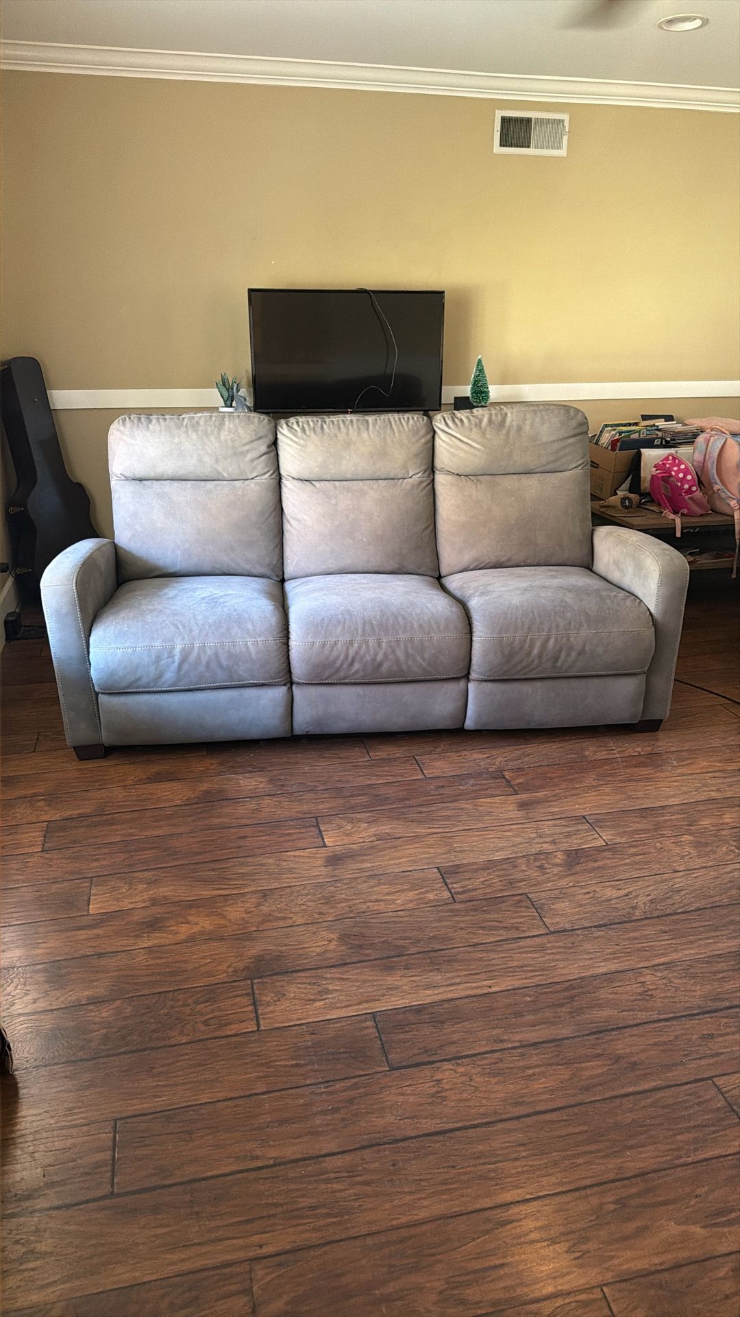 Reclining Couch With End Chargers