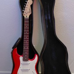Squier Mini Stratocaster (Dakota Red) + Hard Shell Case
