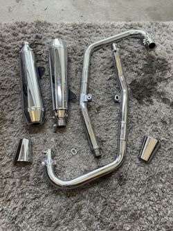 Royal Enfield Continental GT 650 Stock Exhaust Pipes And Tips