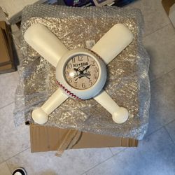 Clock Sports Block Base Ball Clock 