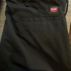 Red Cap Work Pants 34x32