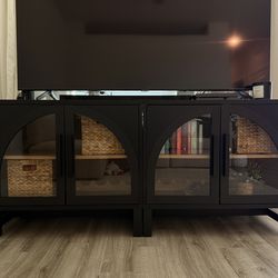 Better Homes & Gardens Juliet Arch Door Console – Black (Like New)