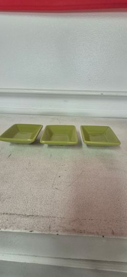 Set of 3 Small Square Ceramic Dishes