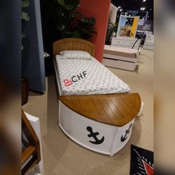 Twin Size Captain Bed Frame - Mattress Sold Separately