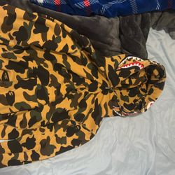 Bape 1st camo shark full zip hoodie
