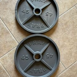 45lb Olympic Weight Plate Set 