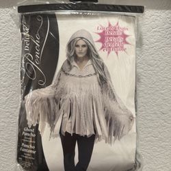 Lace & Chain Ghost Ponchos Halloween Costume 