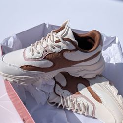 Lidia Panel Lace-Up Chunky Sneakers